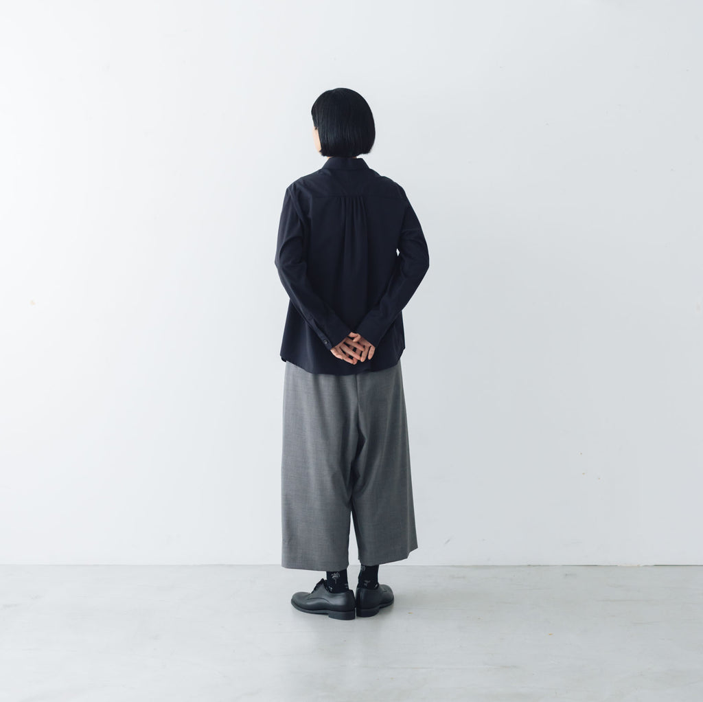 atelier naruse FORMAL コットン丸衿シャツ［期間限定販売］