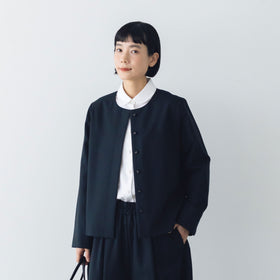 atelier naruse FORMAL コットン丸衿シャツ［期間限定販売］