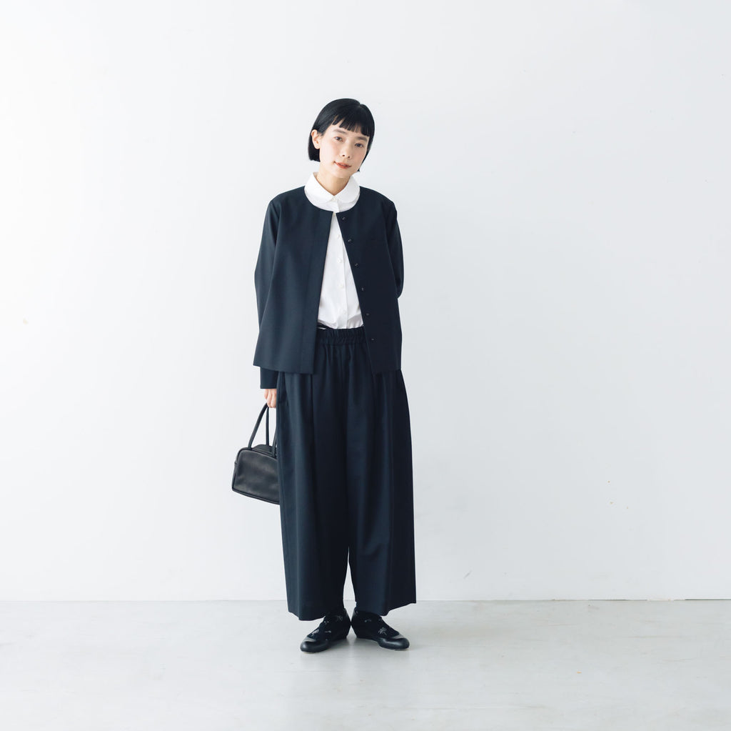 atelier naruse FORMAL コットン丸衿シャツ［期間限定販売］