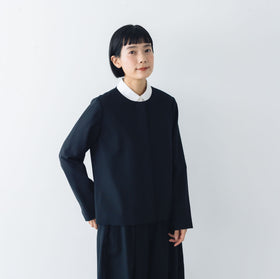 atelier naruse FORMAL コットン丸衿シャツ［期間限定販売］