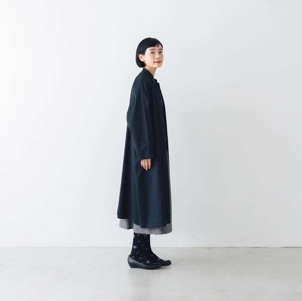 atelier naruse FORMAL コットンスタンドカラーコート［期間限定販売］