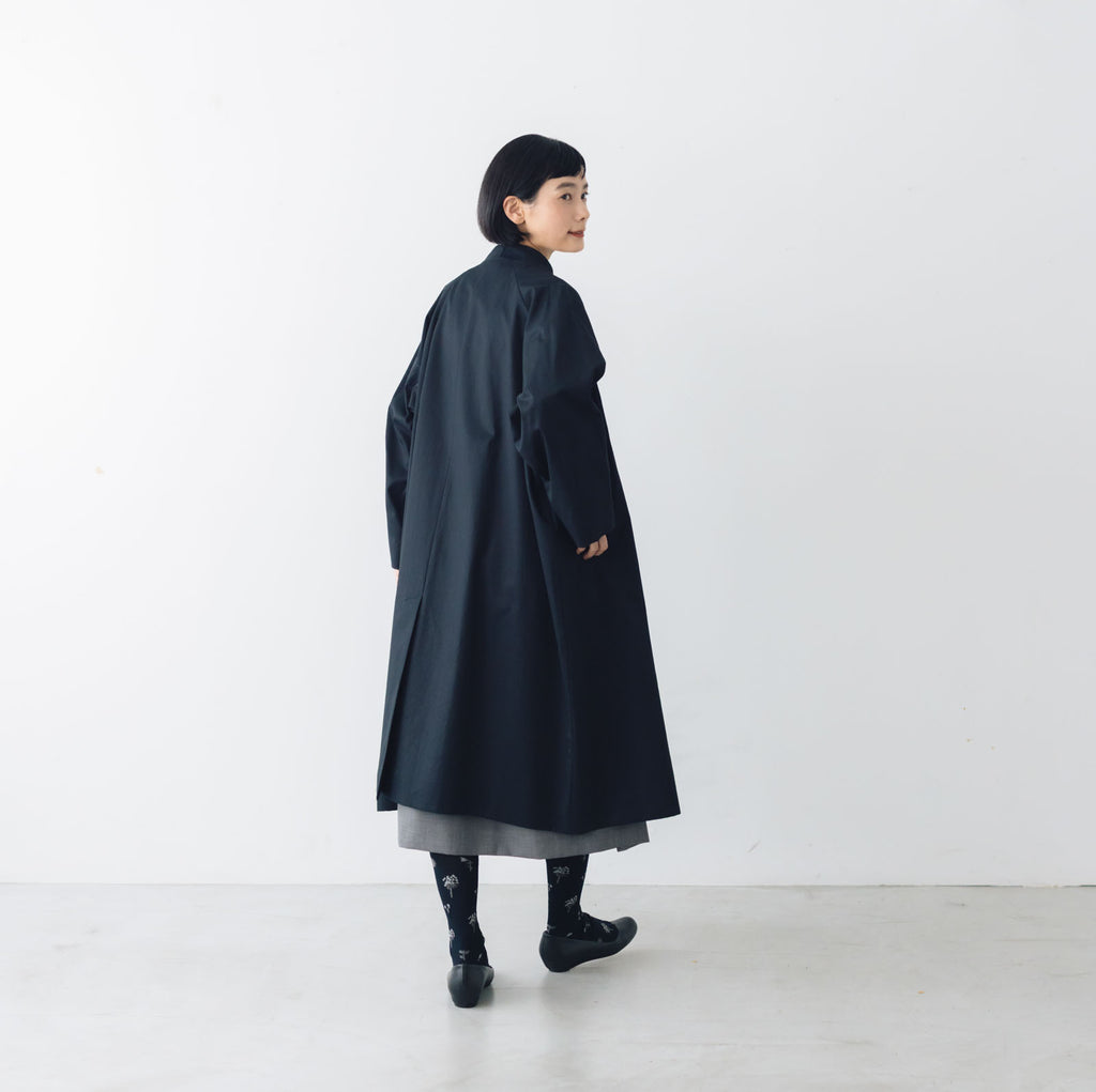atelier naruse FORMAL コットンスタンドカラーコート［期間限定販売］