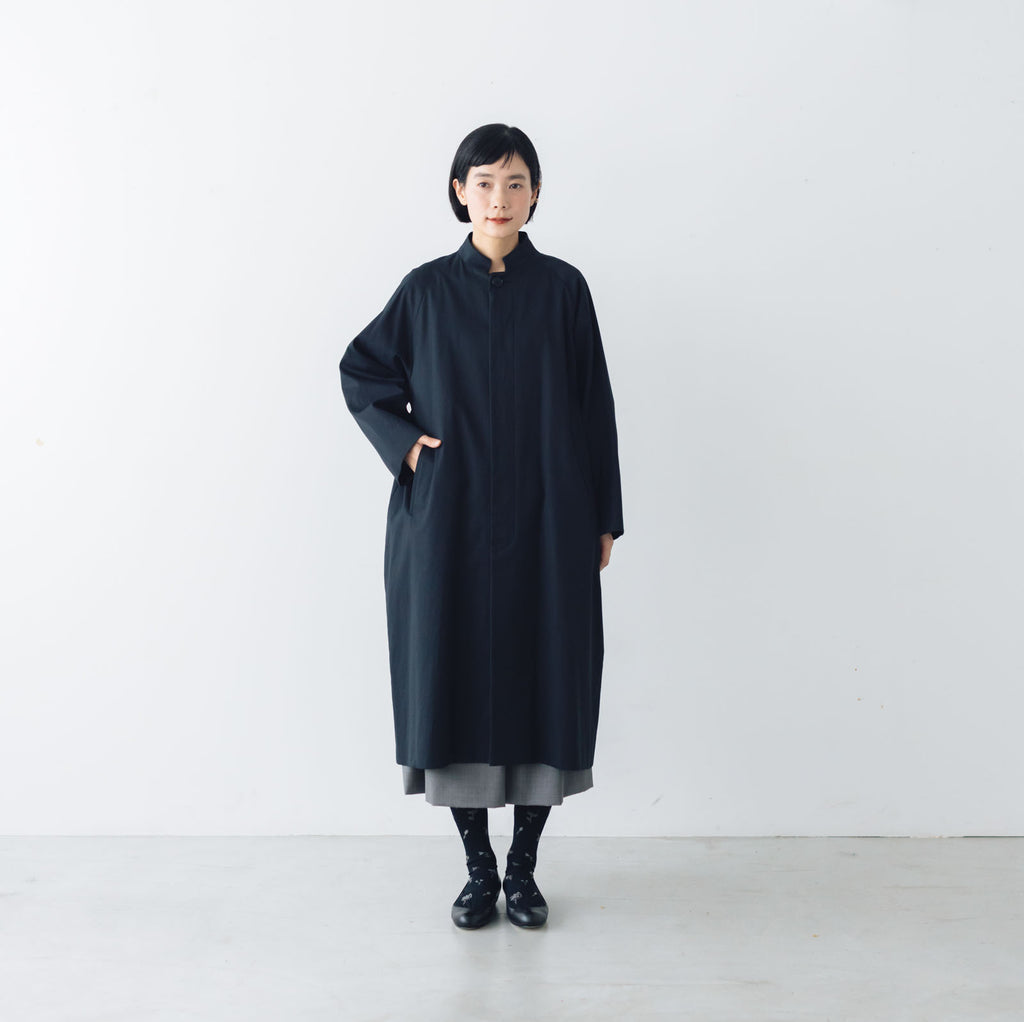 atelier naruse FORMAL コットンスタンドカラーコート［期間限定販売］