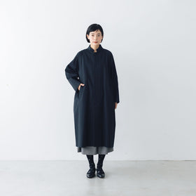 atelier naruse FORMAL コットンスタンドカラーコート［期間限定販売］