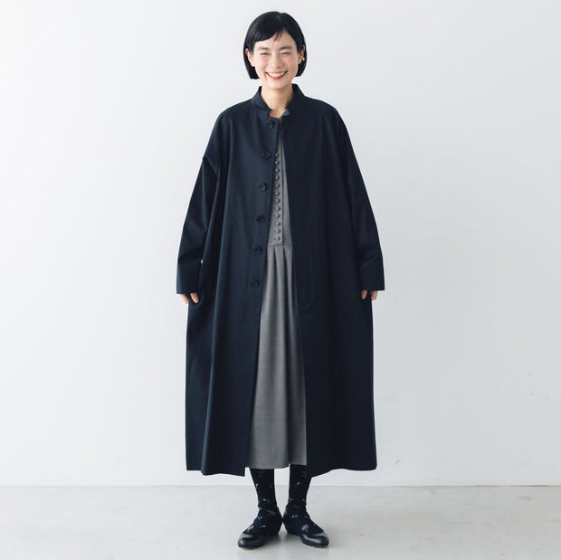 atelier naruse FORMAL コットンスタンドカラーコート［期間限定販売］