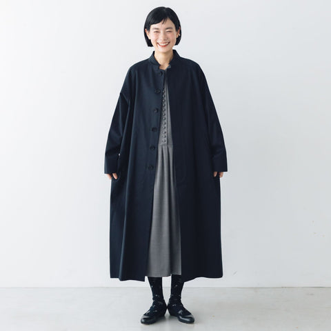 atelier naruse FORMAL コットンスタンドカラーコート［期間限定販売］
