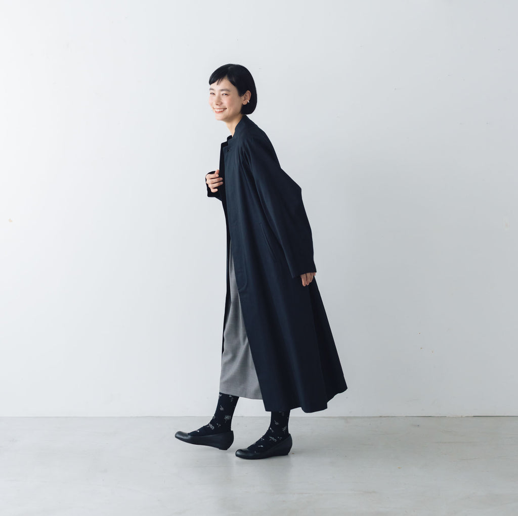 atelier naruse FORMAL コットンスタンドカラーコート［期間限定販売］