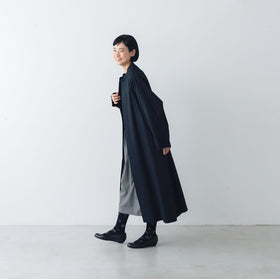 atelier naruse FORMAL コットンスタンドカラーコート［期間限定販売］