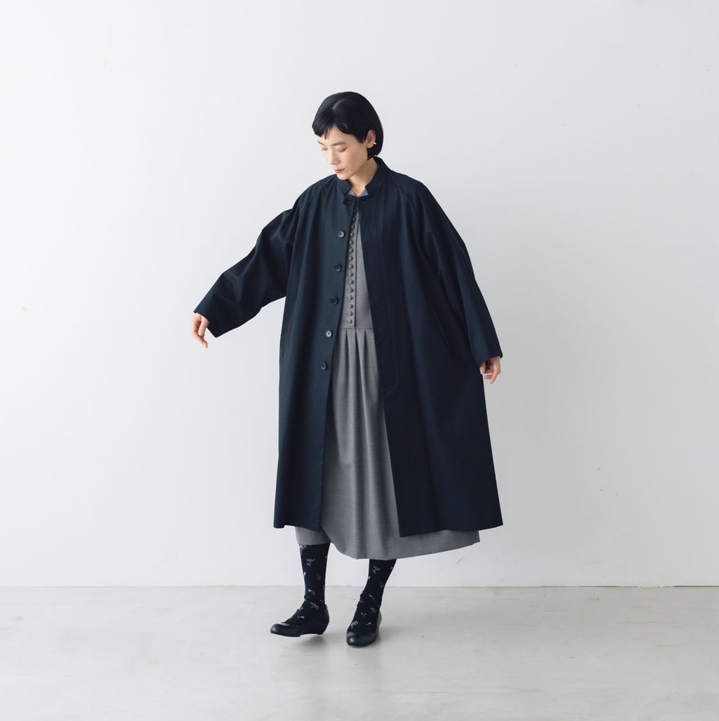 atelier naruse FORMAL コットンスタンドカラーコート［期間限定販売］