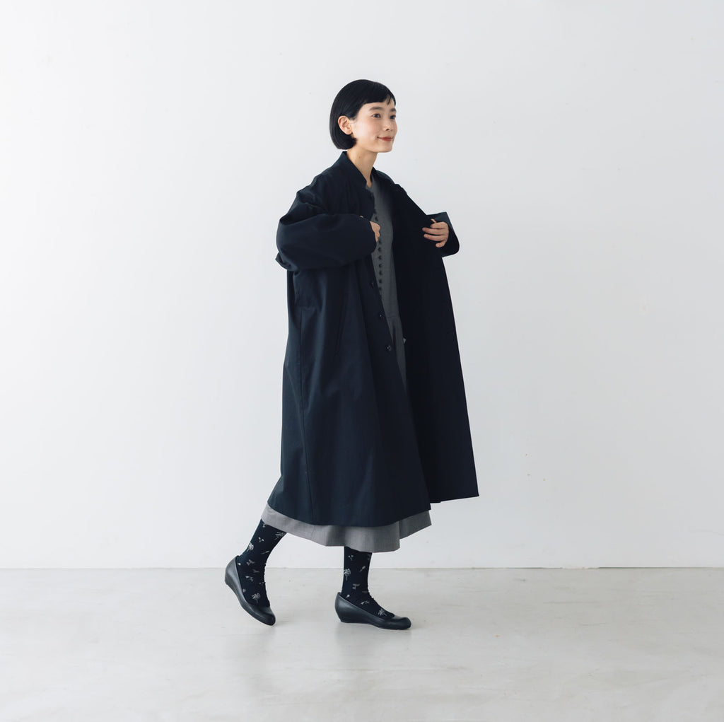atelier naruse FORMAL コットンスタンドカラーコート［期間限定販売］
