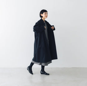 atelier naruse FORMAL コットンスタンドカラーコート［期間限定販売］