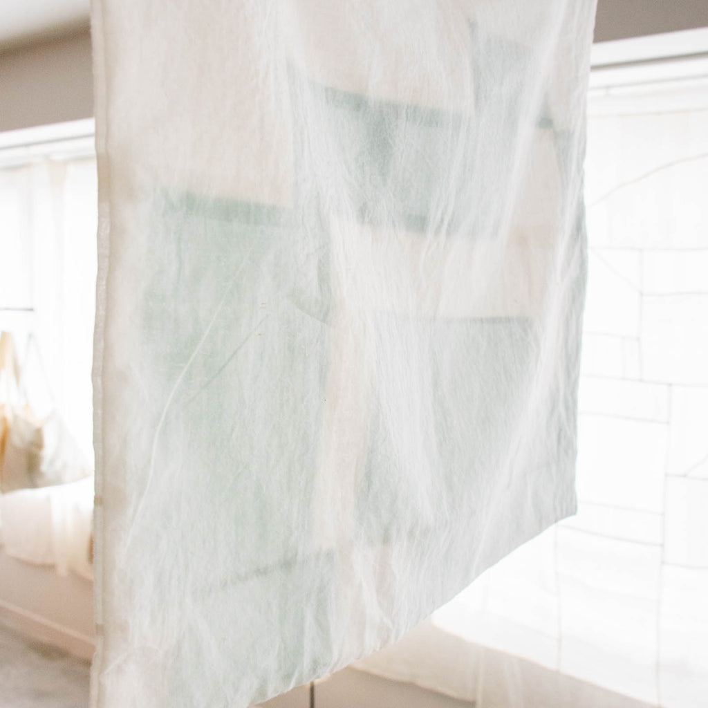 絲室 クロス 小 51角 モスリン／ブルー［期間限定販売］