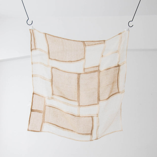 絲室 クロス 小 66角 シルク／ブラウン［期間限定販売］