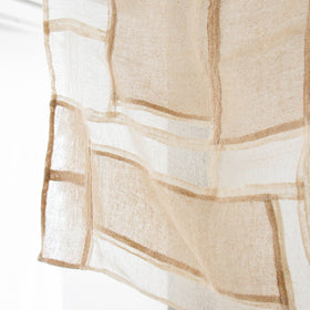 絲室 クロス 小 66角 シルク／ブラウン［期間限定販売］