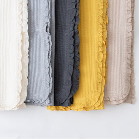 8182 ストライプイブル フリル（160×200cm）［期間限定販売］