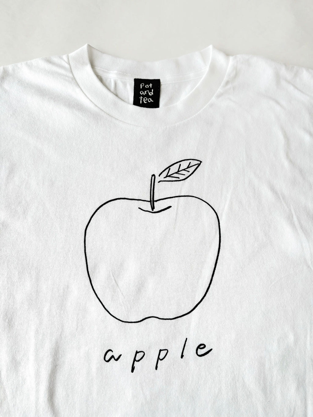 pot and tea アップル長袖Tシャツ［期間限定販売］