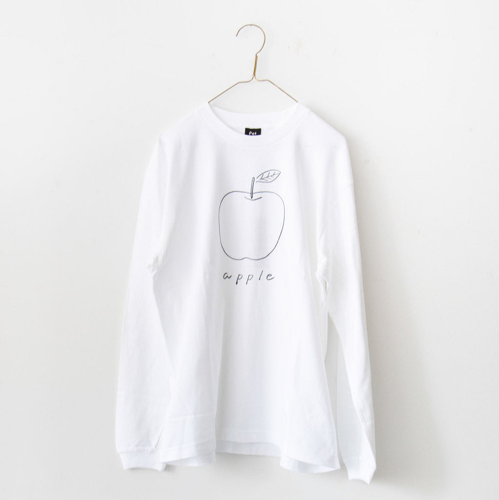 pot and tea アップル長袖Tシャツ［期間限定販売］