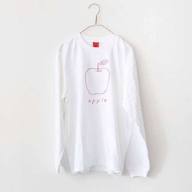pot and tea アップル長袖Tシャツ［期間限定販売］