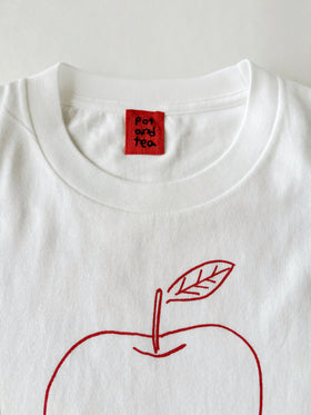 pot and tea アップル長袖Tシャツ［期間限定販売］