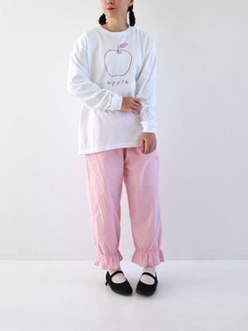 pot and tea アップル長袖Tシャツ［期間限定販売］