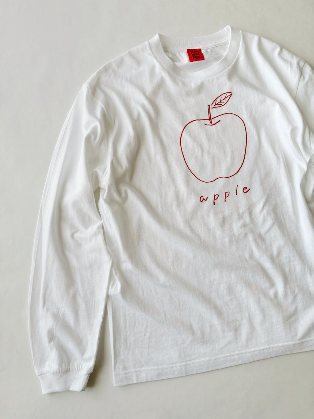 pot and tea アップル長袖Tシャツ［期間限定販売］