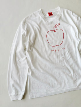 pot and tea アップル長袖Tシャツ［期間限定販売］