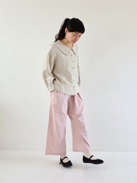pot and tea ビッグカラーブラウス［一部期間限定販売］