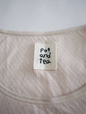 pot and tea ふわふわお肌着トップス［期間限定販売］