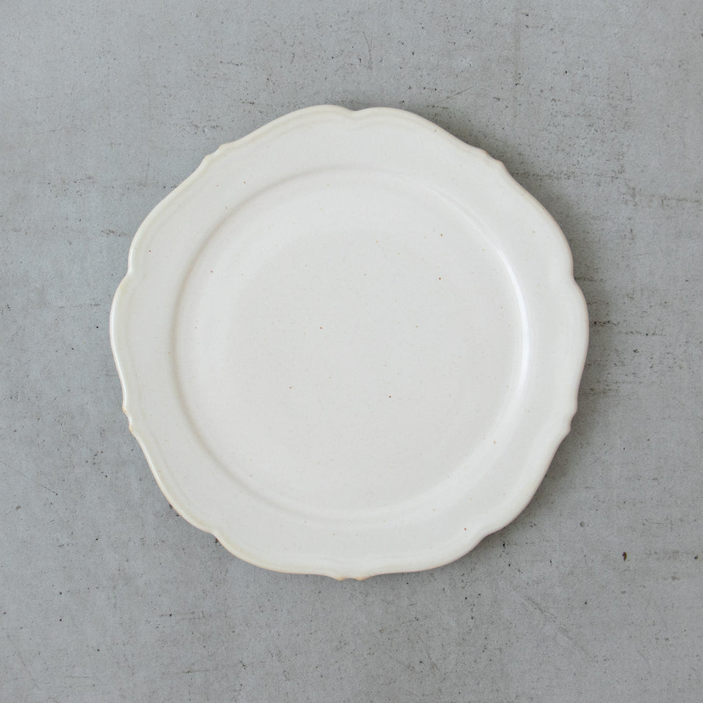 Awabi ware 輪花平皿［期間限定販売］