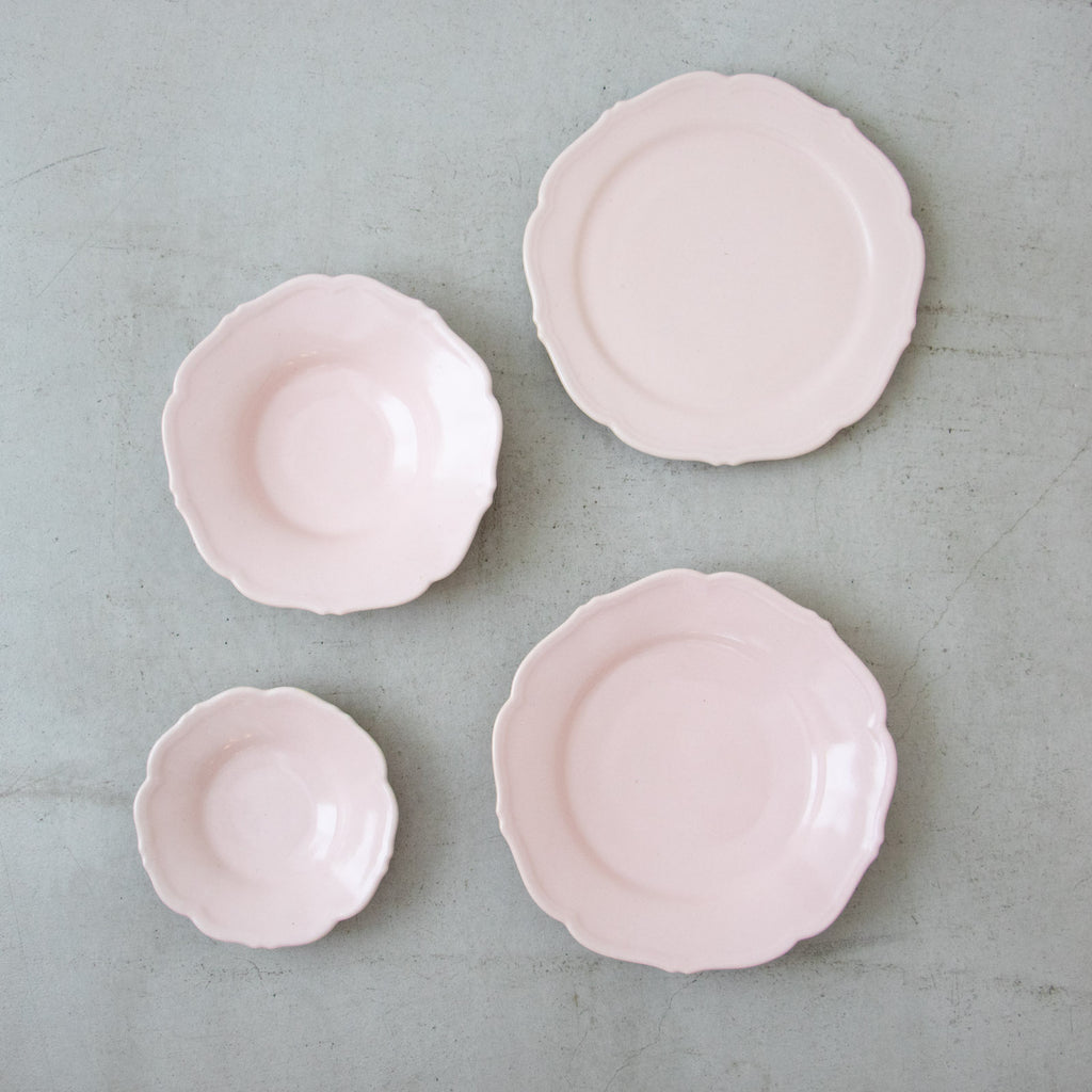 Awabi ware 輪花平皿［期間限定販売］