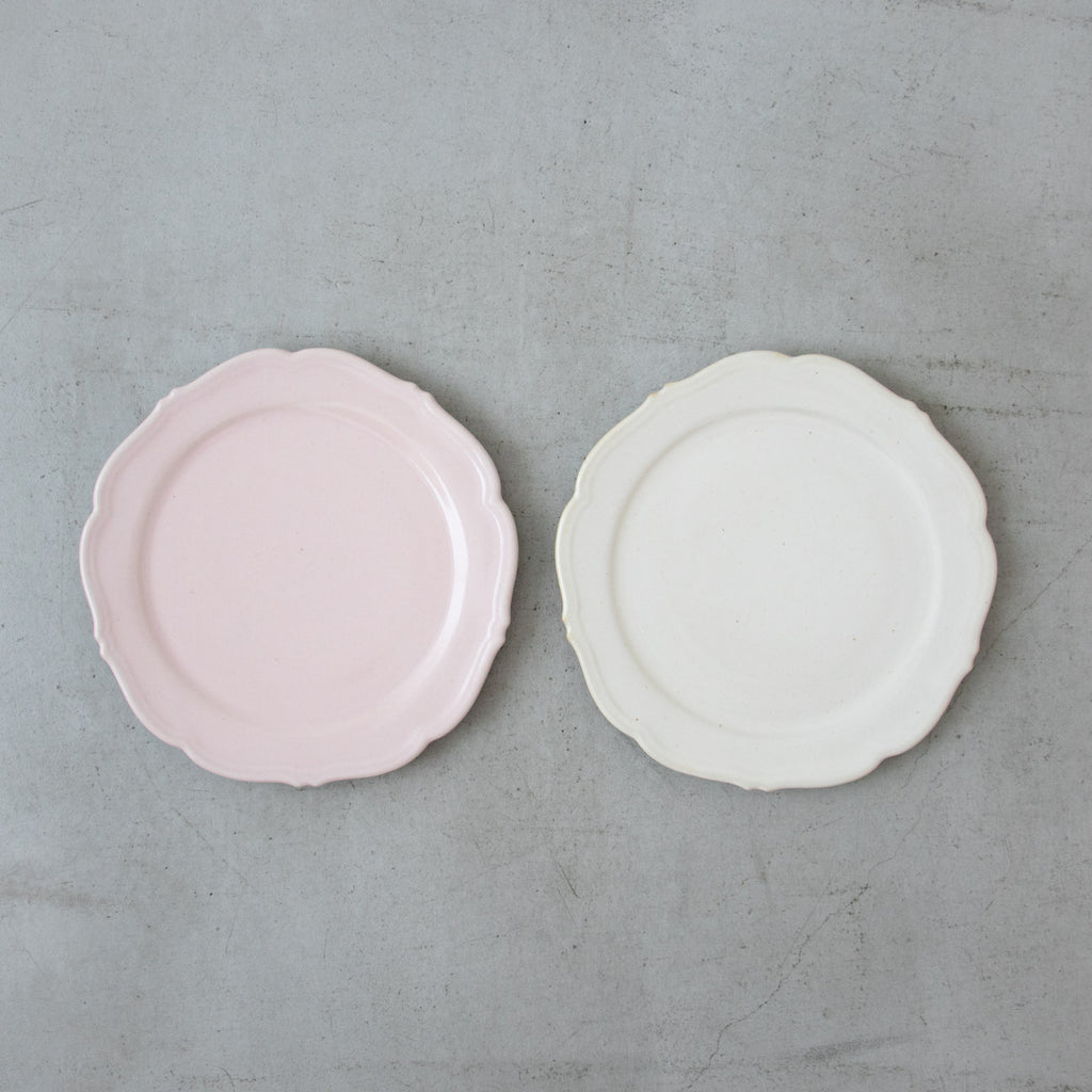 Awabi ware 輪花平皿［期間限定販売］