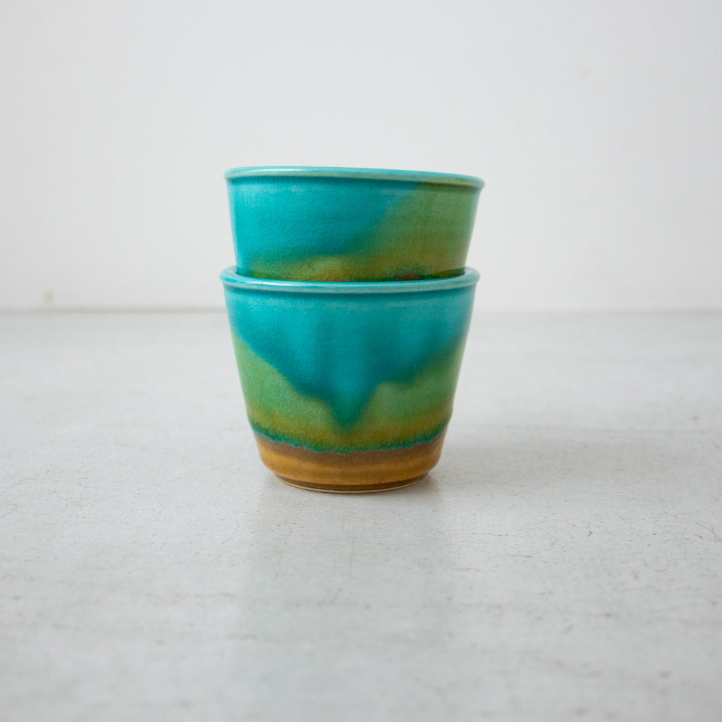 Awabi ware 二彩蕎麦猪口・大［期間限定販売］