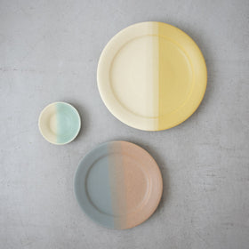 Awabi ware 二彩８寸平皿［期間限定販売］