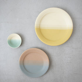 Awabi ware 二彩丸豆皿［期間限定販売］