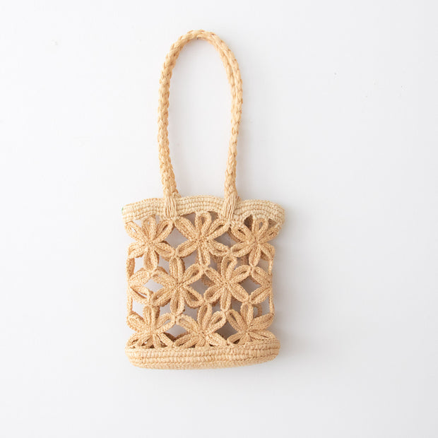 AMPIANA Flower bag ナチュラル［期間限定販売］