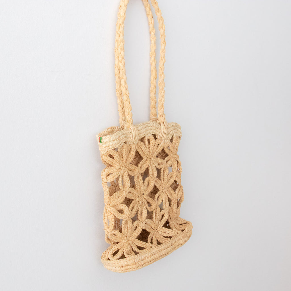 AMPIANA Flower bag ナチュラル［期間限定販売］