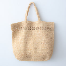 AMPIANA Line tote bag ナチュラル［期間限定販売］