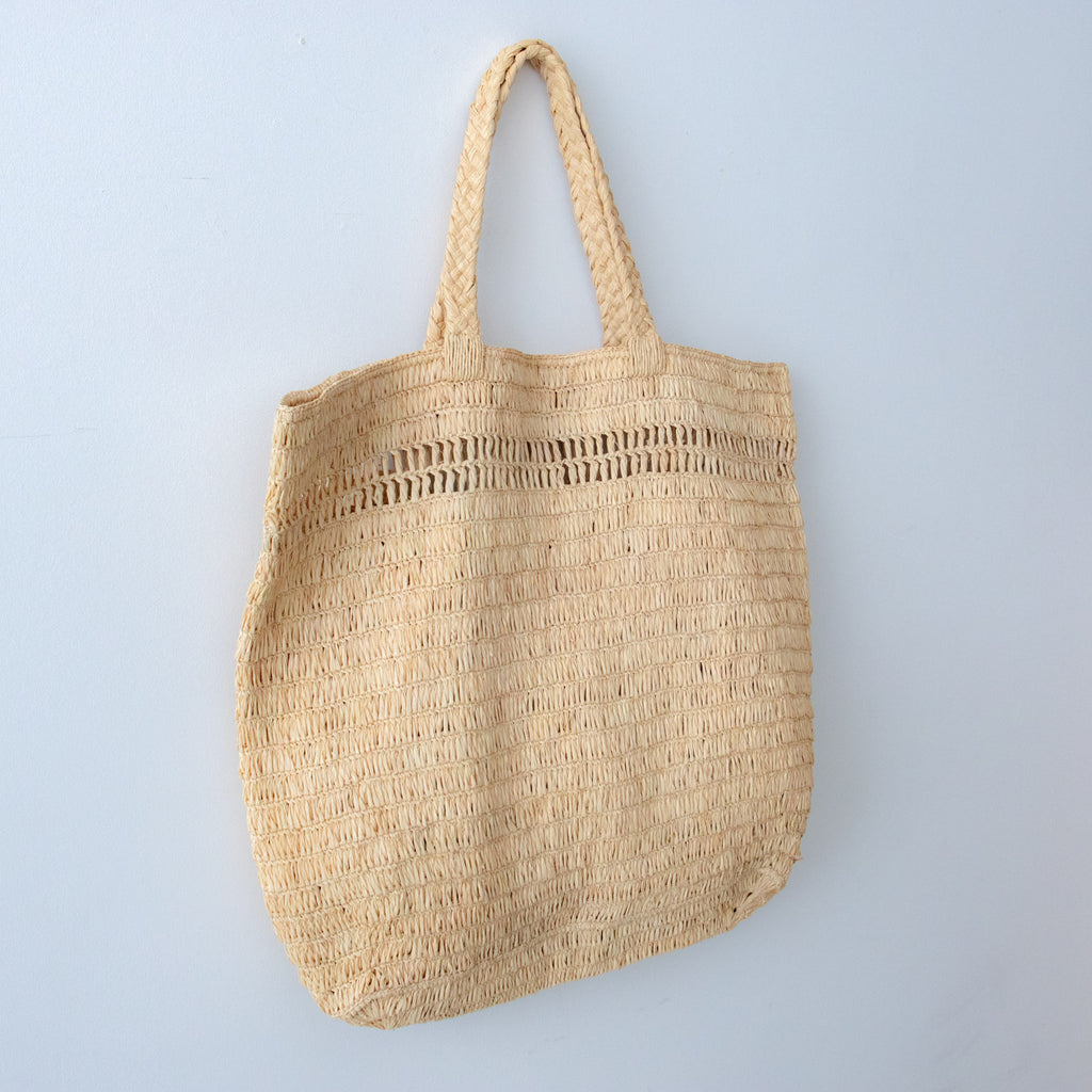 AMPIANA Line tote bag ナチュラル［期間限定販売］