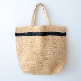 AMPIANA Line tote bag Color line ブラック［期間限定販売］