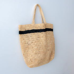 AMPIANA Line tote bag Color line ブラック［期間限定販売］