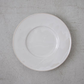 河合竜彦 白釉 玉縁リム皿