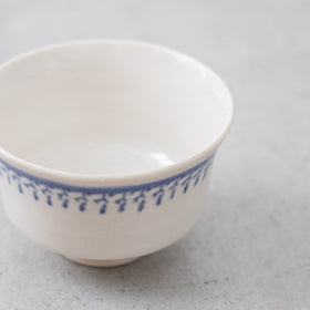 河合竜彦 印判手 草紋茶杯