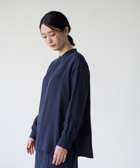 fruits of life キュプラバンドカラーシャツ［期間限定販売］