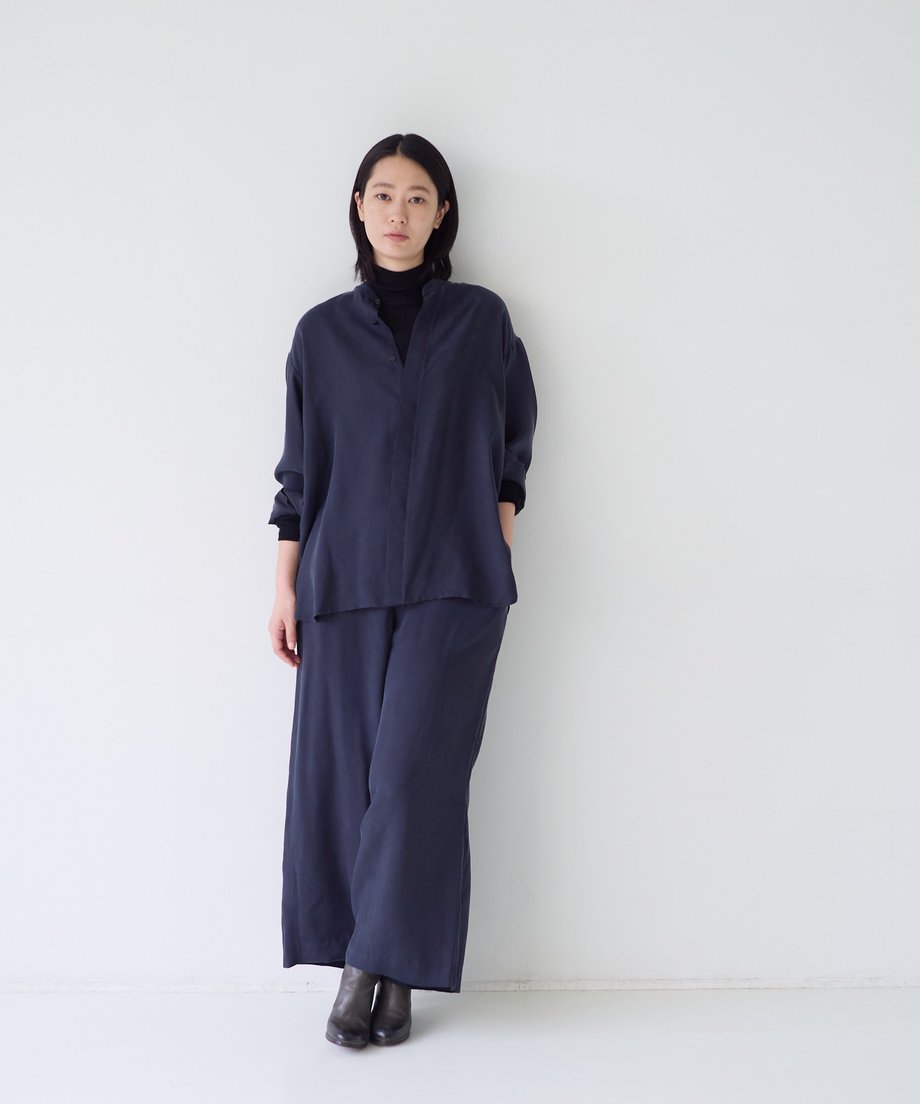 fruits of life キュプラバンドカラーシャツ［期間限定販売］