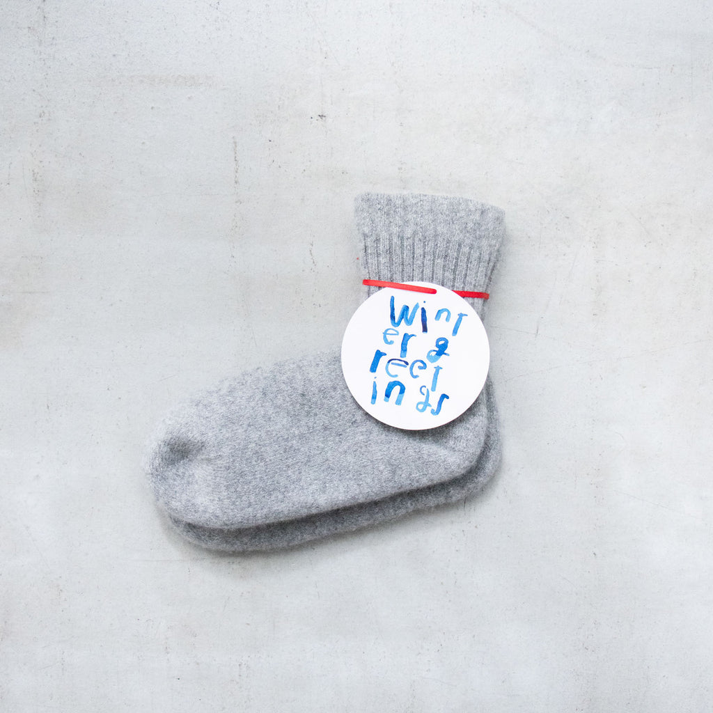 HOKOS BLISS cashmere “mochi” socks リバーシブル［期間限定販売］
