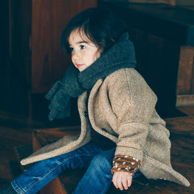 HOKOS BLISS Cashmere mini stole ブラック［期間限定販売］