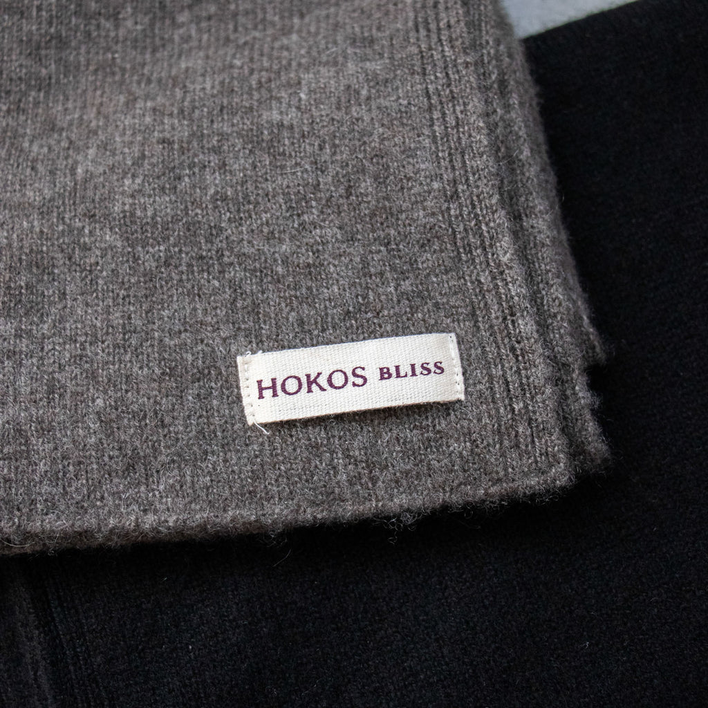 HOKOS BLISS Cashmere mini stole ブラック［期間限定販売］