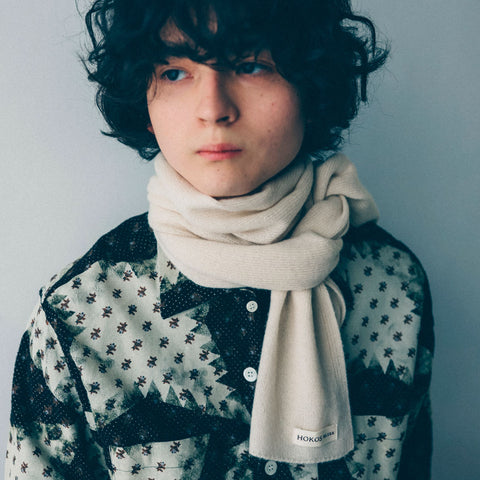 HOKOS BLISS Cashmere mini stole ブラック［期間限定販売］