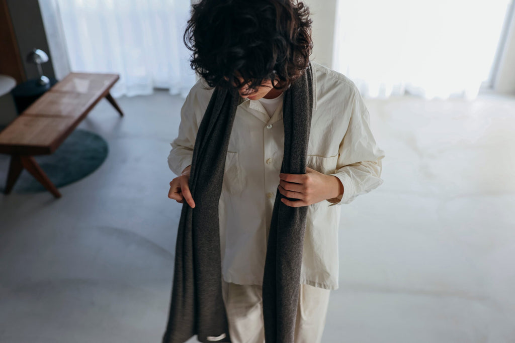 HOKOS BLISS Cashmere blanket stole コーヒー［期間限定販売］