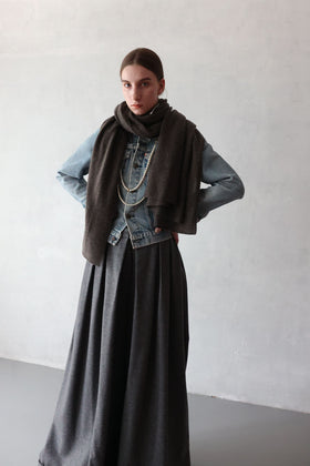 HOKOS BLISS Cashmere blanket stole コーヒー［期間限定販売］